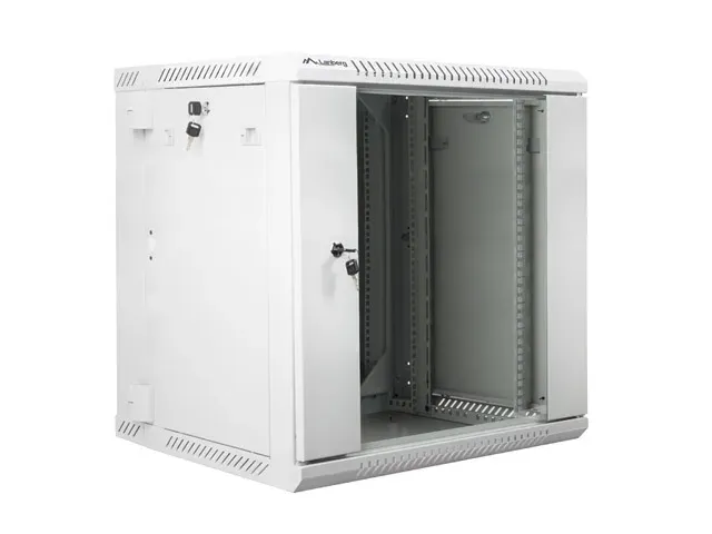 LANBERG RACKOVÁ SKŘÍŇ 19" DVOUDÍLNÁ NÁSTĚNNÁ 12U/600X600 (FLAT PACK) ŠEDÁ