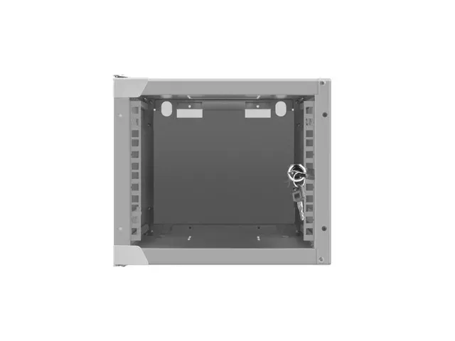 LANBERG RACKOVÁ SKŘÍŇ 10" NÁSTĚNNÁ 4U/280X310 (FLAT PACK) S PROSKLENÝMI DVEŘMI ŠEDÁ
