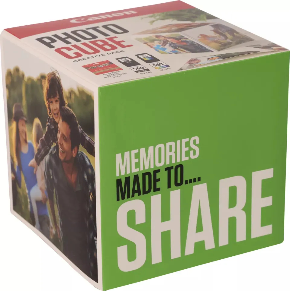 Canon CARTRIDGE PG-560/CL-561 PHOTO CUBE Creative Pack White Green - 5x5 fotopap
