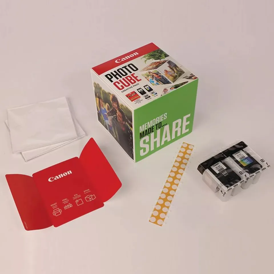 Canon CARTRIDGE PG-560/CL-561 PHOTO CUBE Creative Pack White Green - 5x5 fotopap
