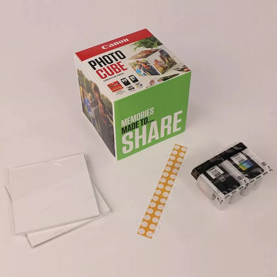 Canon CARTRIDGE PG-560/CL-561 PHOTO CUBE Creative Pack White Green - 5x5 fotopap
