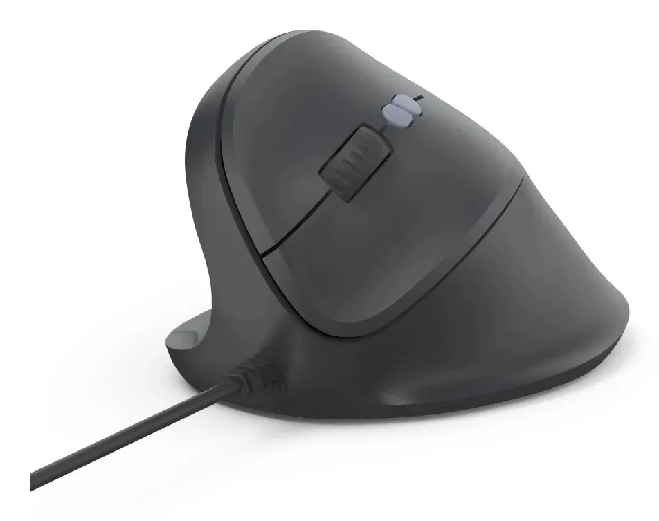 Hama vertikální ergonomická kabelová myš ECM-500L, pro leváky, černá