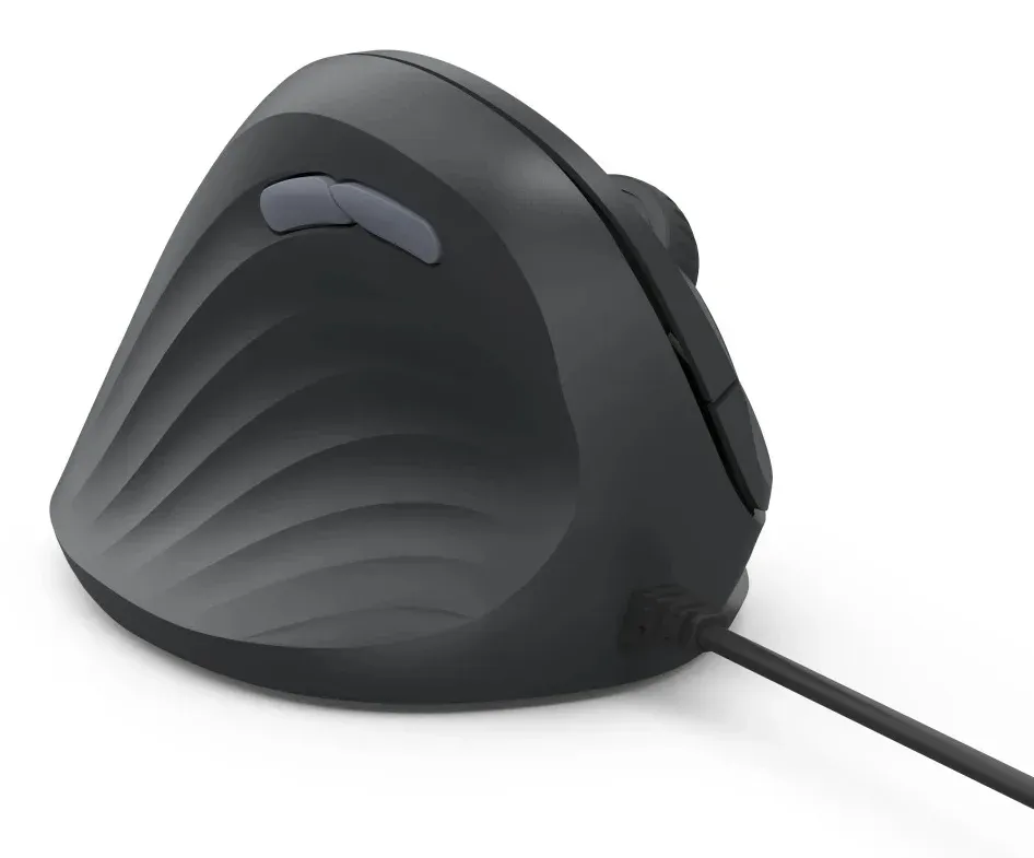 Hama vertikální ergonomická kabelová myš ECM-500L, pro leváky, černá