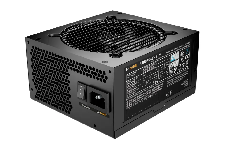 Be quiet! / zdroj PURE POWER 13M 1000W / ATX 3.1 / 120mm fan / 80 Plus Gold
