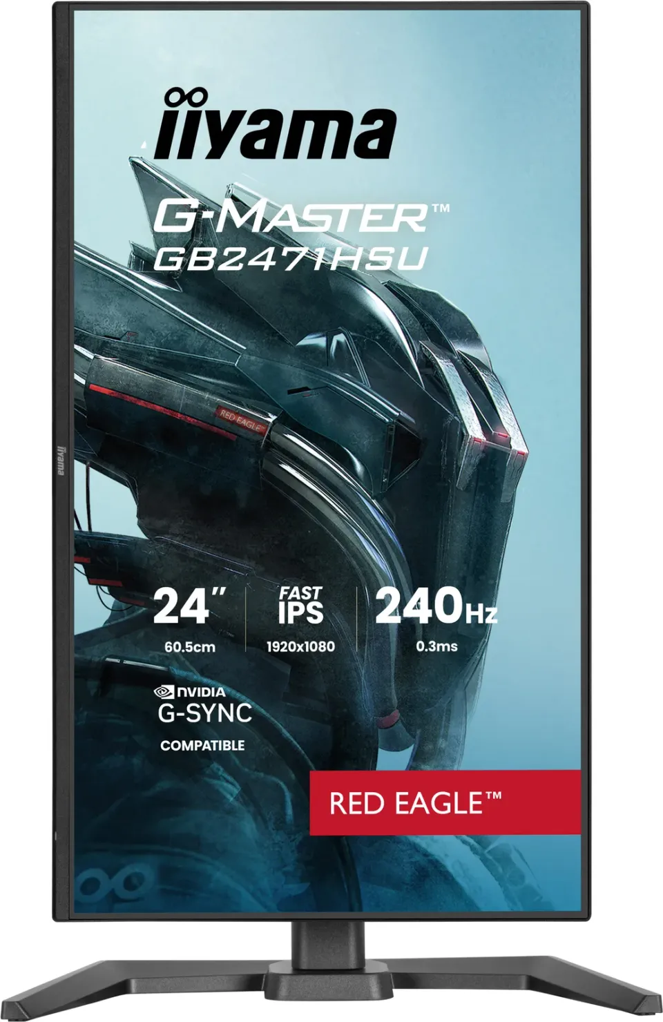 iiyama G-Master/GB2471HSU-B1/23,8"/IPS/FHD/240Hz/0,3ms/Černá/3R