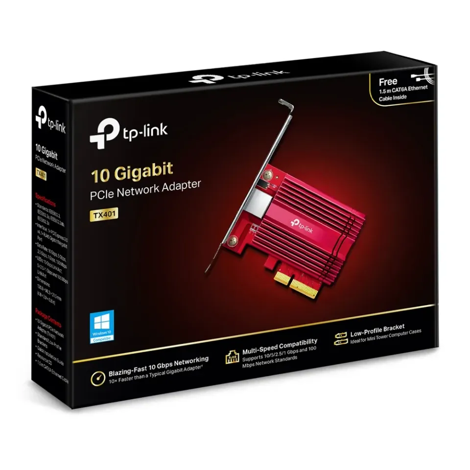 TP-LINK TX401 PCI Express. síťovka, 10 Gigabit
