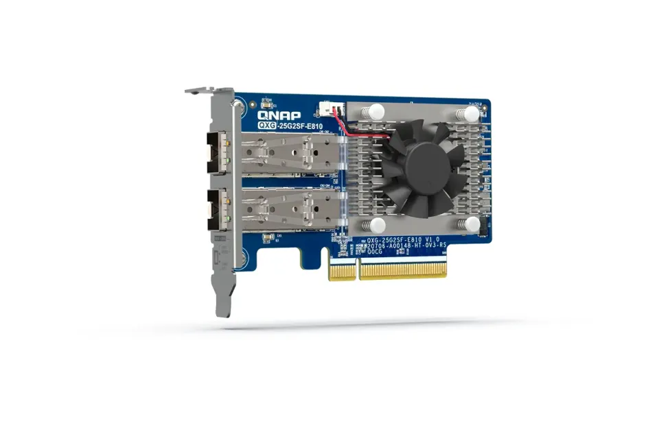 QNAP QXG-25G2SF-E810 - 2x 25GbE SFP28,PCIe Gen3 x8