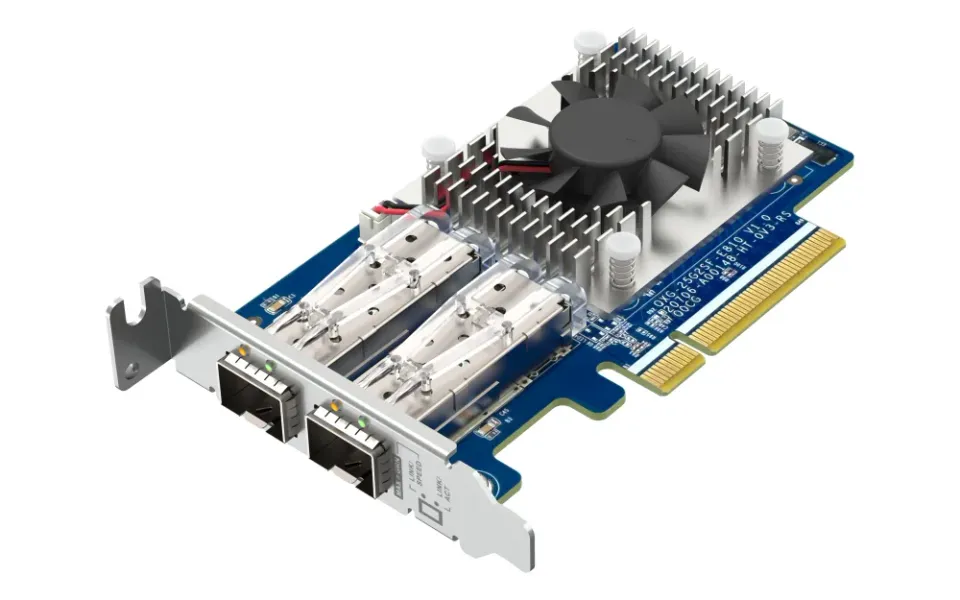 QNAP QXG-25G2SF-E810 - 2x 25GbE SFP28,PCIe Gen3 x8