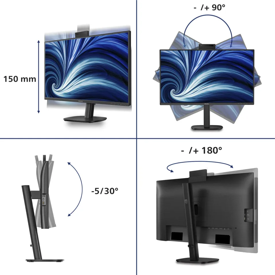 Philips LCD 27B2U3601H 27" IPS/2560x1440@120Hz/4ms/350cd/HDMI/DP/4xUSB/USB-C doc
