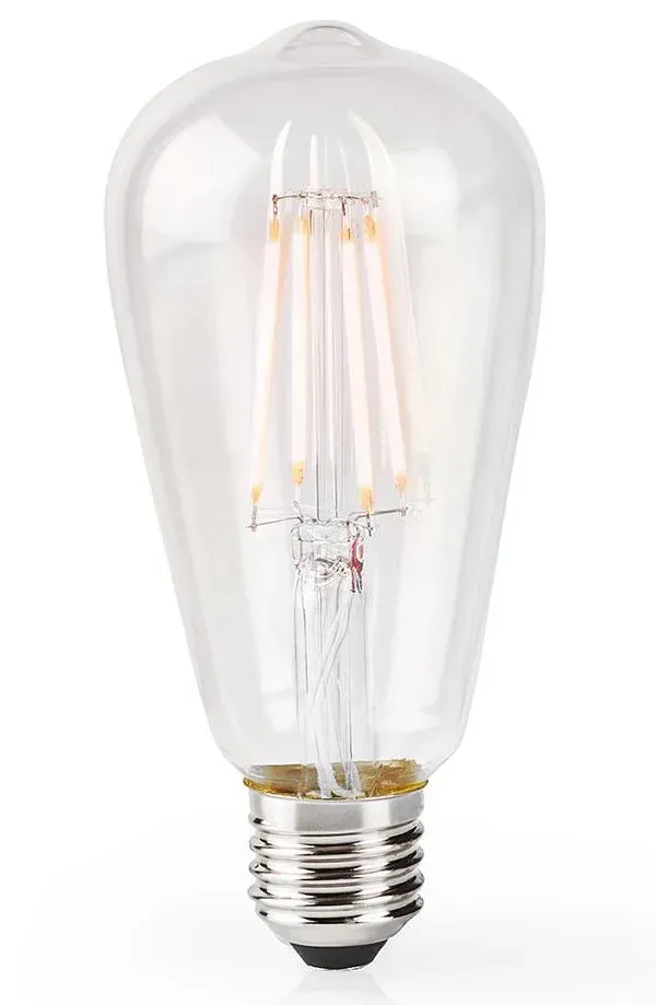 Nedis WIFILF10WTST64- Wi-Fi Chytrá LED Žárovka | E27 | ST64| 5 W | 500 lm | Tepl