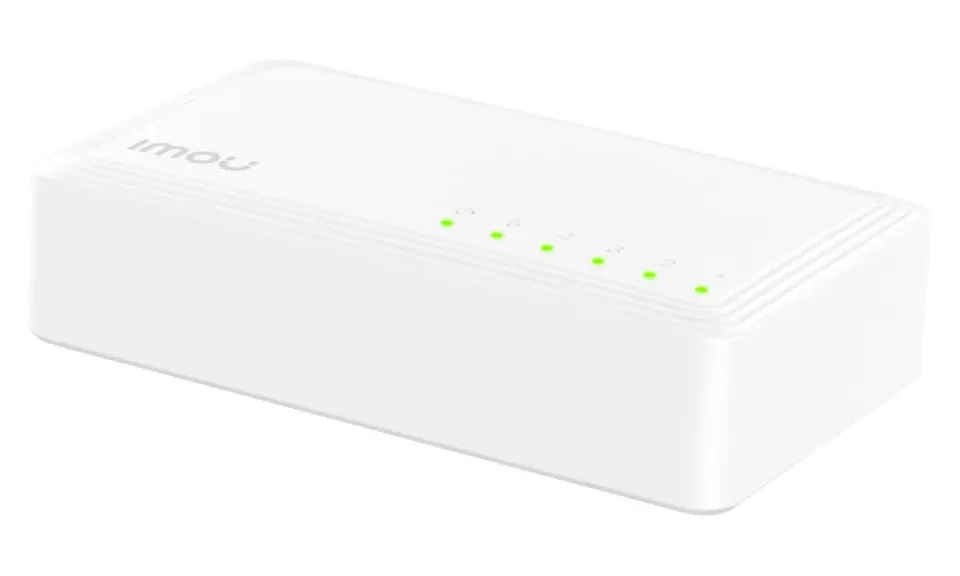Imou switch SG105C-V2/ 5x Gigabit port/ 10/100/1000 Mbps RJ45 ports/ 10 Gbps/ napájení DC5V1A/ bílý