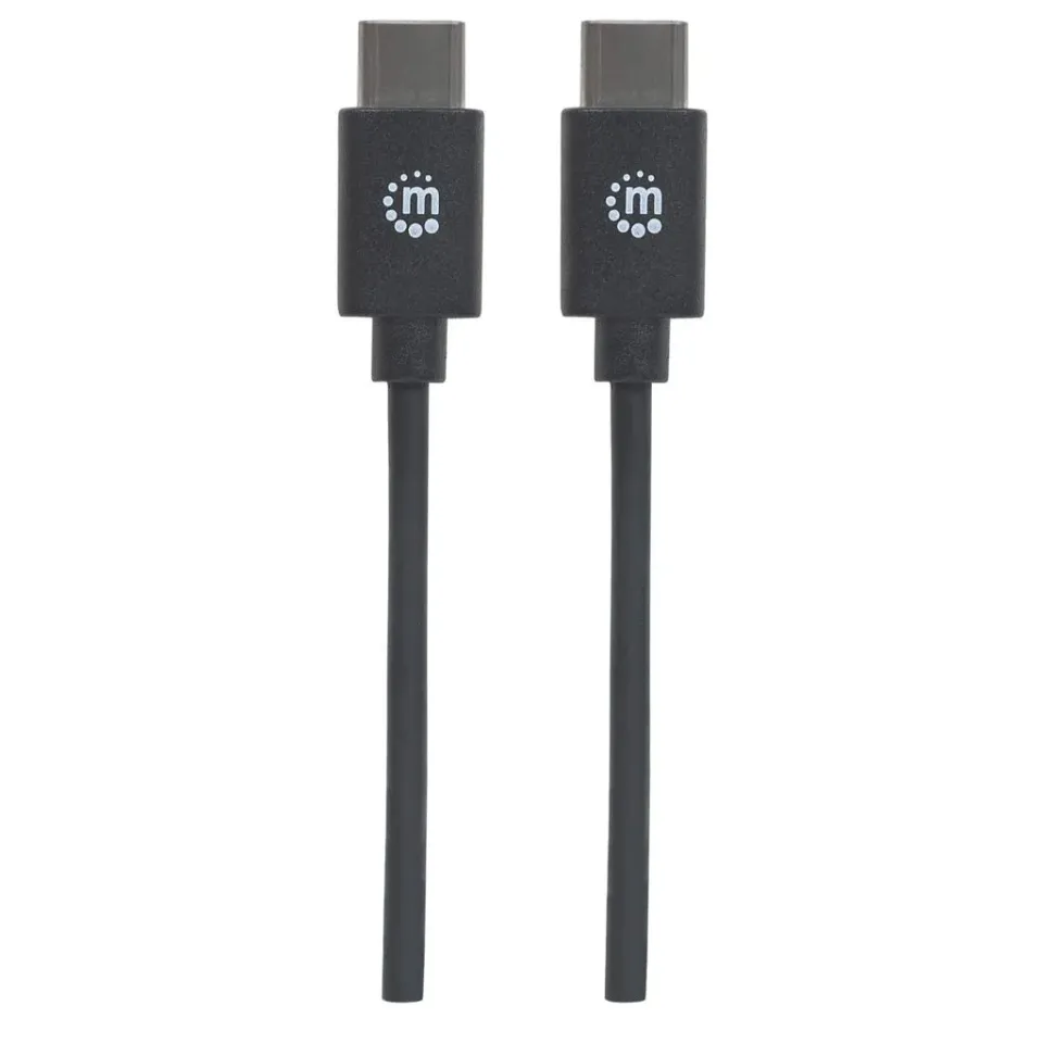 MANHATTAN kabel Hi-Speed USB-C, Type-C Male to Type-C Male, 3m, černý