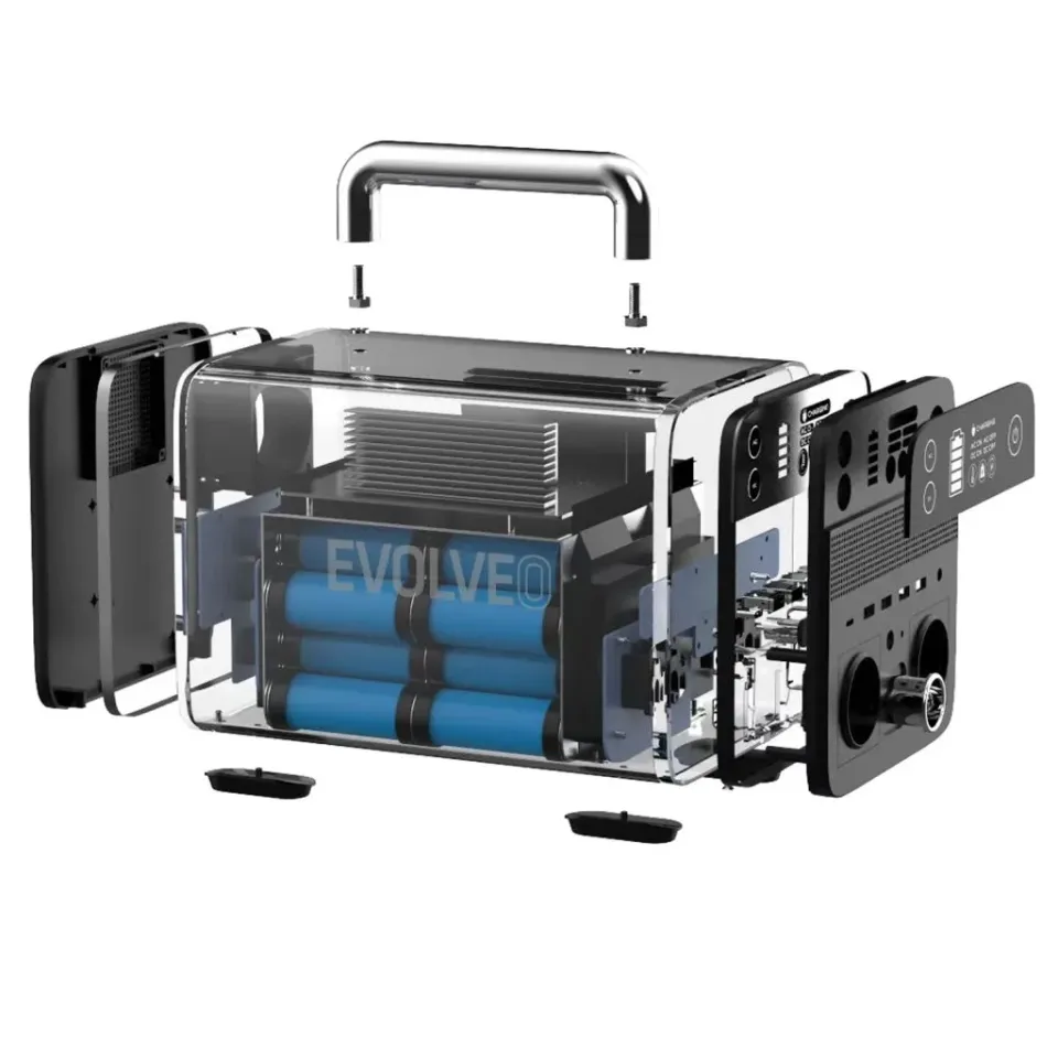 Evolveo PowerCharge 500, nabíjecí stanice, 20 Ah, 512 Wh, 2× 230 V zásuvka, 1× 1