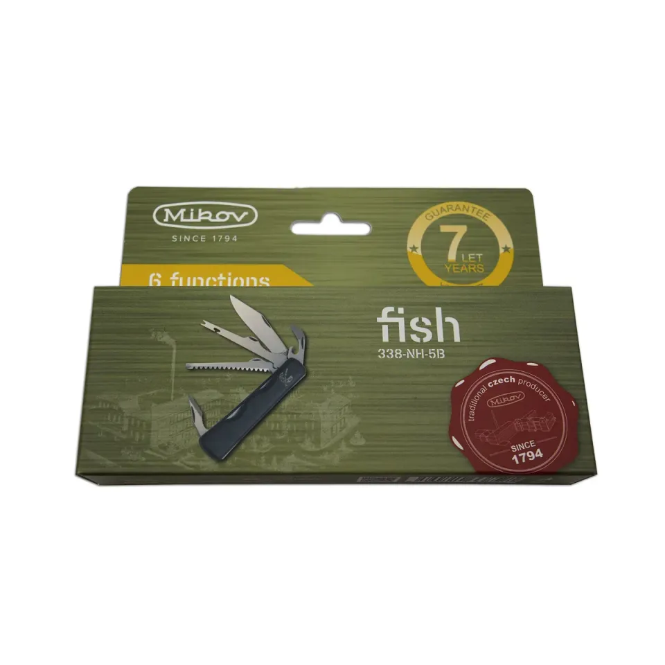 Rybářský kapesní zavírací nůž FISH ANGLER 5dílný 338-NH-5