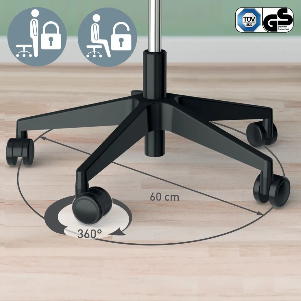 Leitz ergonomická balanční židle pro sezení s kolečky Ergo
