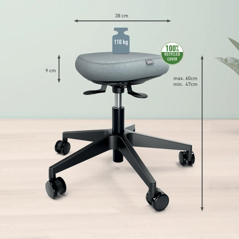 Leitz ergonomická balanční židle pro sezení s kolečky Ergo