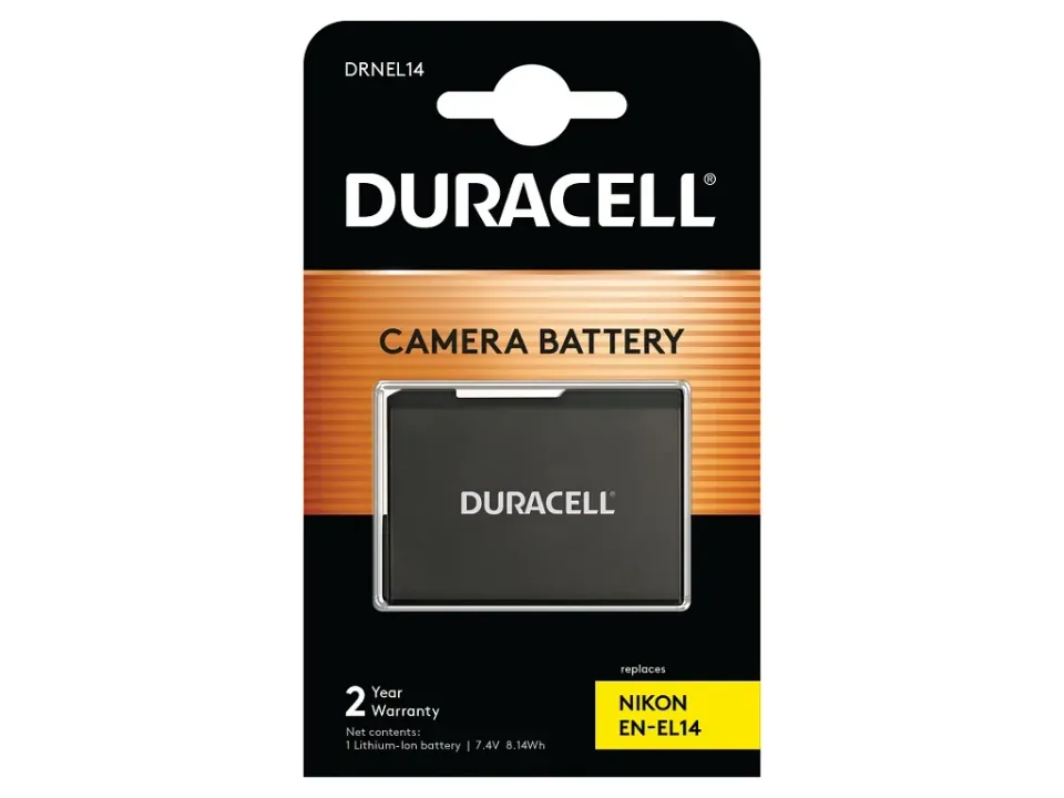 DURACELL Baterie - DRNEL14 pro Nikon EN-EL14, černá, 950 mAh, 7.4 V