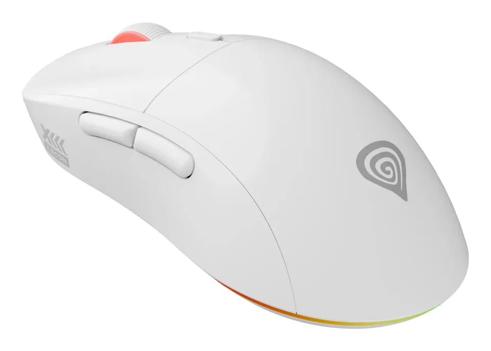 Genesis herní bezdrátová myš ZIRCON XIII/Herní/Optická/26 000 DPI/Bezdrátové USB/Bílá