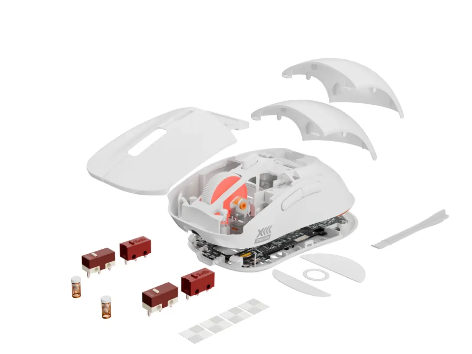 Genesis herní bezdrátová myš ZIRCON XIII/Herní/Optická/26 000 DPI/Bezdrátové USB/Bílá