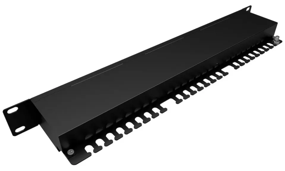 Solarix Patch panel Solarix 24 x RJ45 CAT5E STP 1U SX24-5E-STP-BK-N