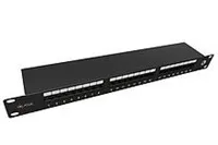 Solarix Patch panel Solarix 24 x RJ45 CAT5E STP 1U SX24-5E-STP-BK-N