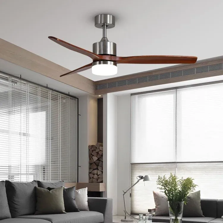 IMMAX NEO LITE ELEGANTE SMART LED stropní svítidlo s ventilátorem Wi-Fi štříbrné/dřevo, TUYA