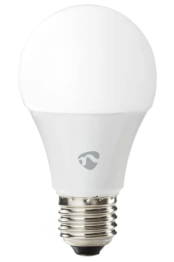 NEDIS chytrá LED žárovka/ Zigbee 3.0/ E27/ A60/ 9W/ 230V/ 470lm/ teplá až studená bíla/ 2700–6500K/ RGB/ stmívatelná