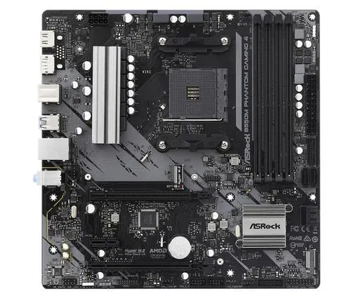 ASROCK B550M PHANTOM GAMING 4 (AM4, amd B550, 4xDDR4 4733, 4xSATA3, 7.1, HDMI +DPort, M.2, USB3.2, mATX)