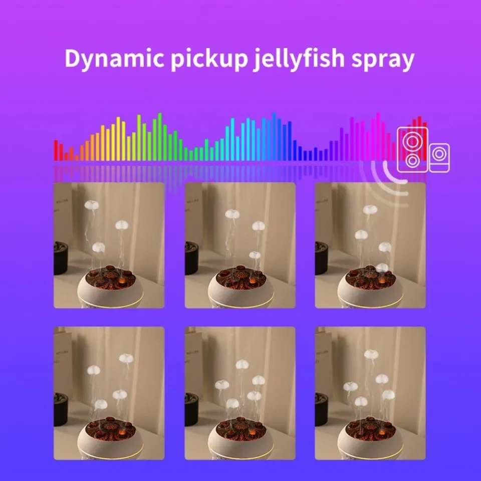 IMMAX aroma difuzér Immax JELLYFISH/ RGB/ 11W/ DC24V/ 650mA/ objem 250ml/ bílý