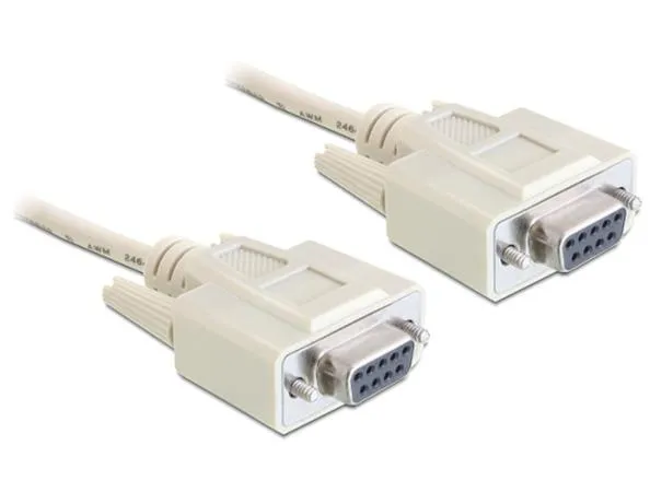 Delock sériový kabel Null modem 9 pin samice/samice 3 m