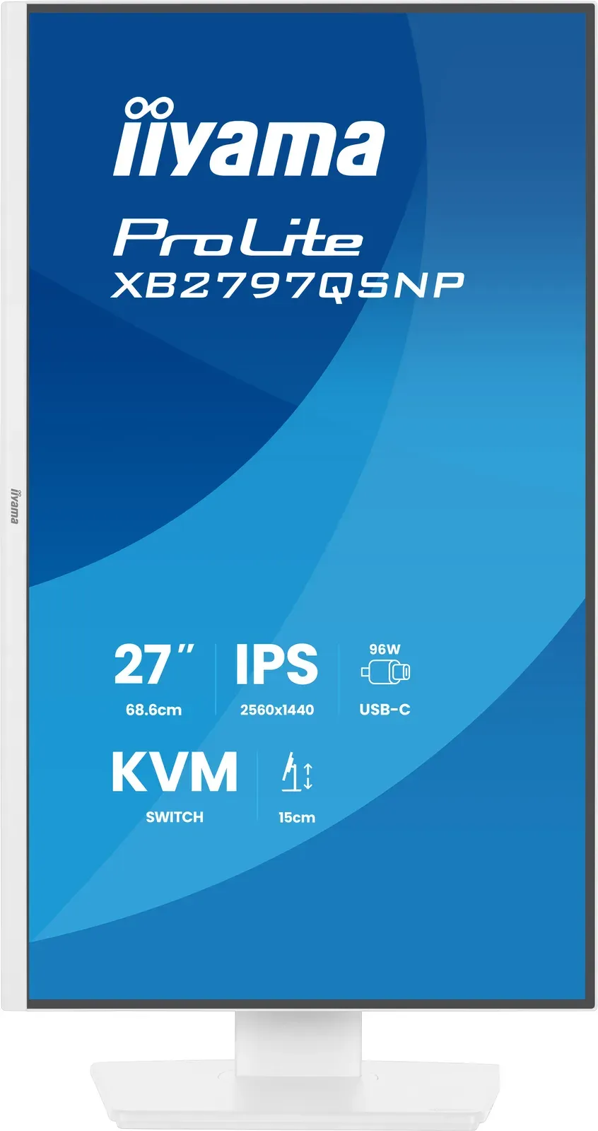 iiyama ProLite/XB2797QSNP-W1/27"/IPS/QHD/75Hz/1ms/Bílá/5R