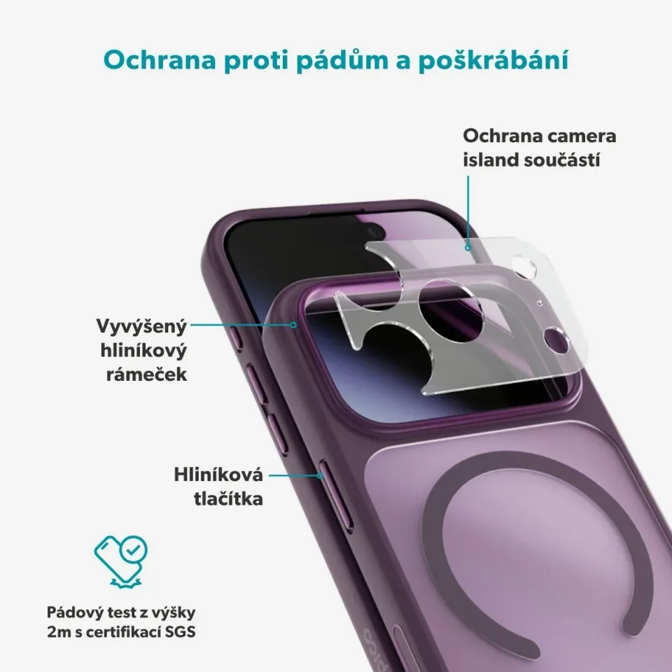 Epico HeroMatte Mag+ Case iPhone 17 Pro/18 Pro fialová
