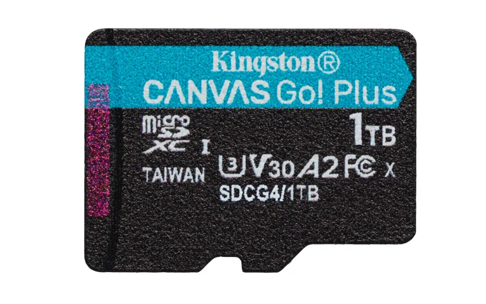 KINGSTON 1TB microSDXC Canvas Go Plus Gen4 200MB/s A2 U3 V30 Card + Adapter
