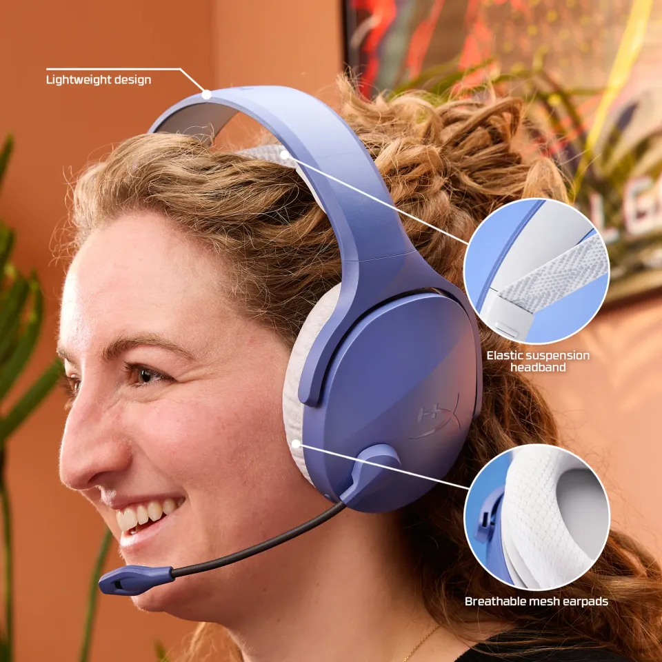 HyperX Cloud Jet Dual Wireless Gaming Headset, modrá