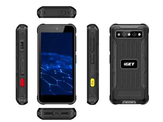 iGET T mini Black - odolný 4"/1080x540/Octa-core/6GB/128GB/GPS+Glonass+Beidou/Wi