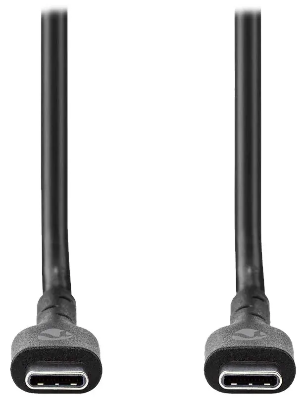 NEDIS kabel USB 2.0 kabel/ USB-C zástrčka - USB-C zástrčka/ 240 W/ černý/ bulk/ 2m