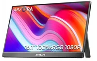 Arzopa Z1C Portable Monitor 16.1" IPS Full HD 1080p Metal Housing Přenosný monitor, černý