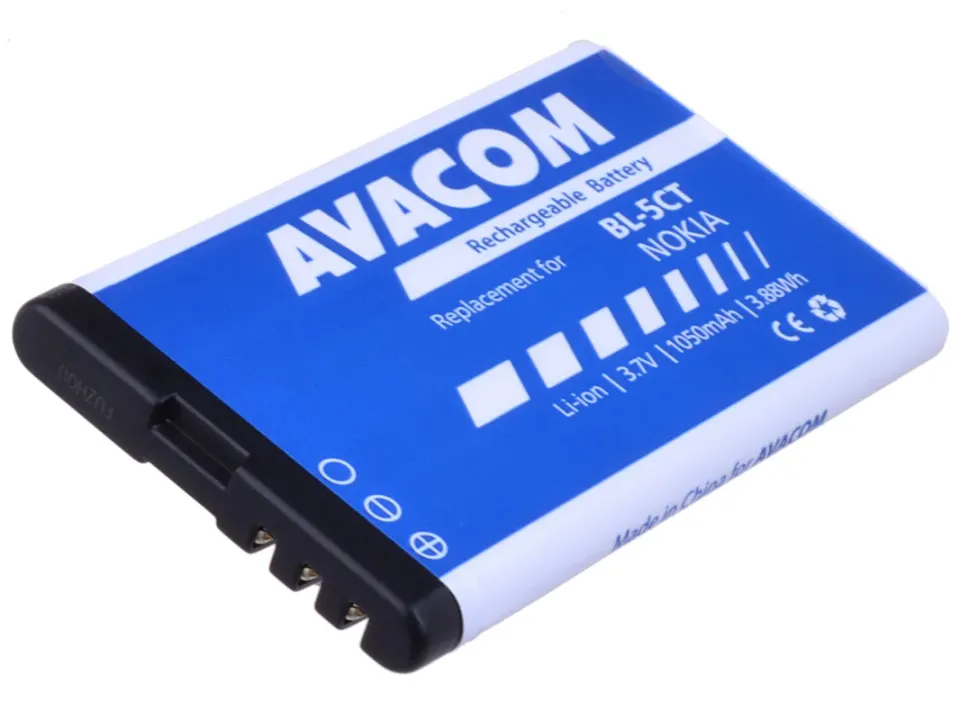 AVACOM Náhradní baterie do mobilu Nokia 6303, 6730, C5, Li-Ion 3,7V 1050mAh (náh