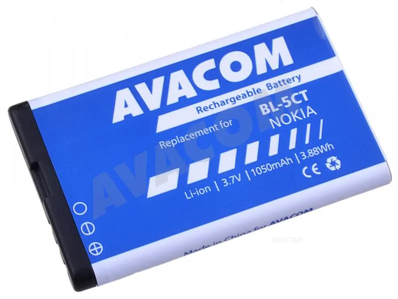 AVACOM Náhradní baterie do mobilu Nokia 6303, 6730, C5, Li-Ion 3,7V 1050mAh (náh