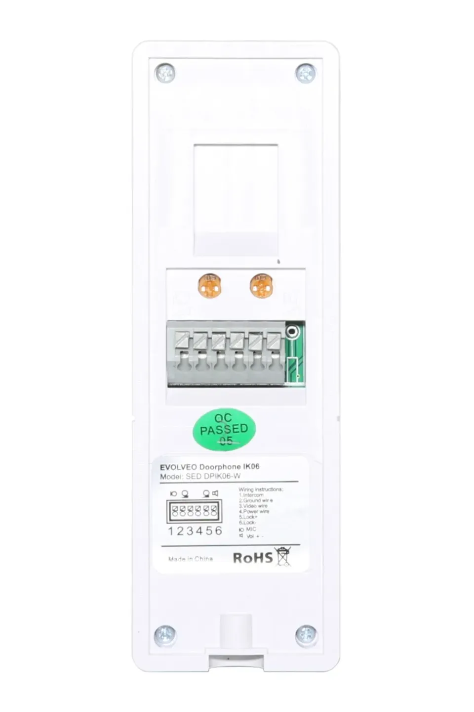 EVOLVEO DOORPHONE IK06 set video dveřního telefonu s pamětí a barevným displejem