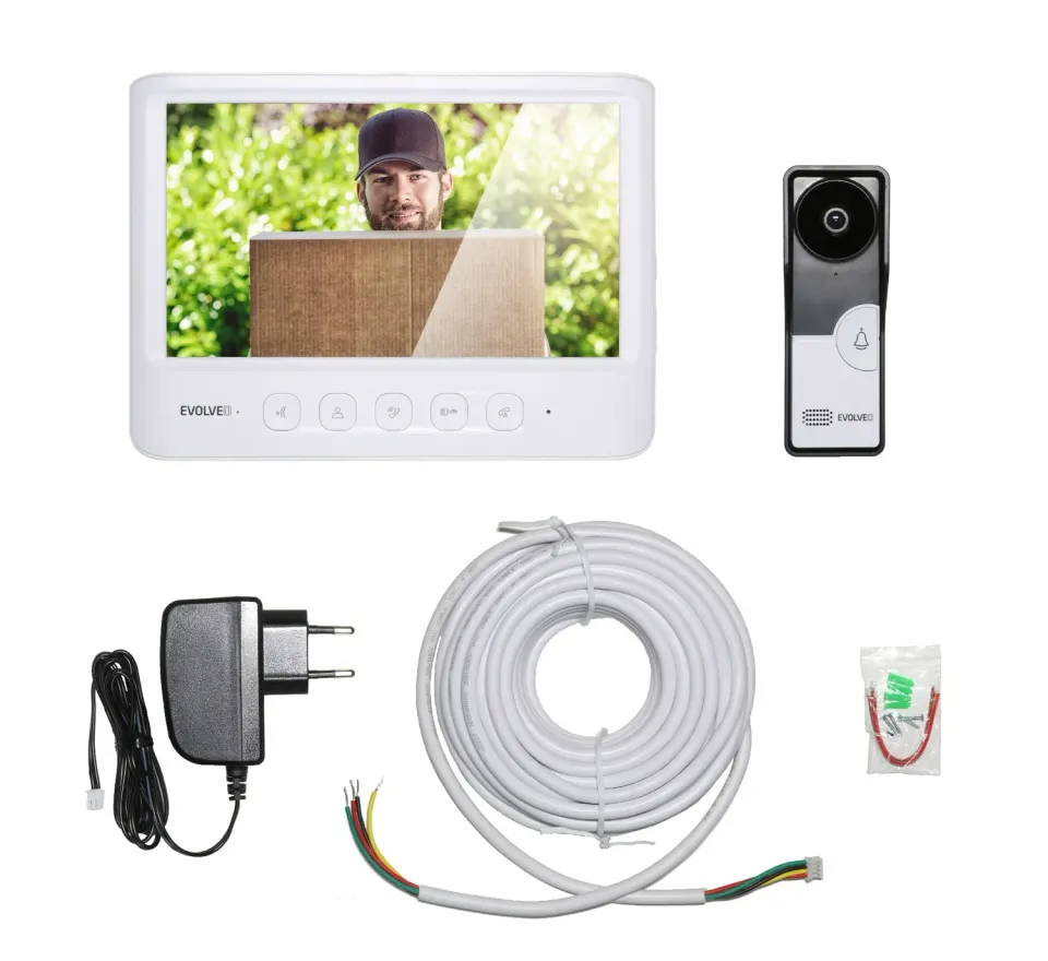 EVOLVEO DOORPHONE IK06 set video dveřního telefonu s pamětí a barevným displejem