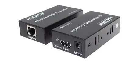 PremiumCord 4Kx2K@60Hz HDMI2.0 extender na 60m přes jeden kabel Cat5e/Cat6/Cat7
