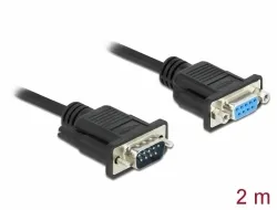 Delock Sériový kabel rozhraní RS-232 Sub-D9, ze zástrčkového na zásuvkový, délky (86616)