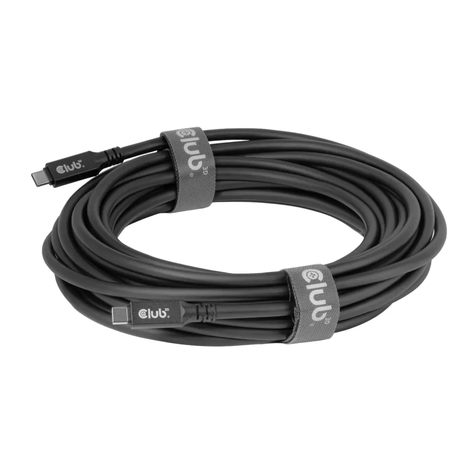 Club3D Kabel USB-C, 60W, 9m, 8k60Hz, 20Gbps, černá