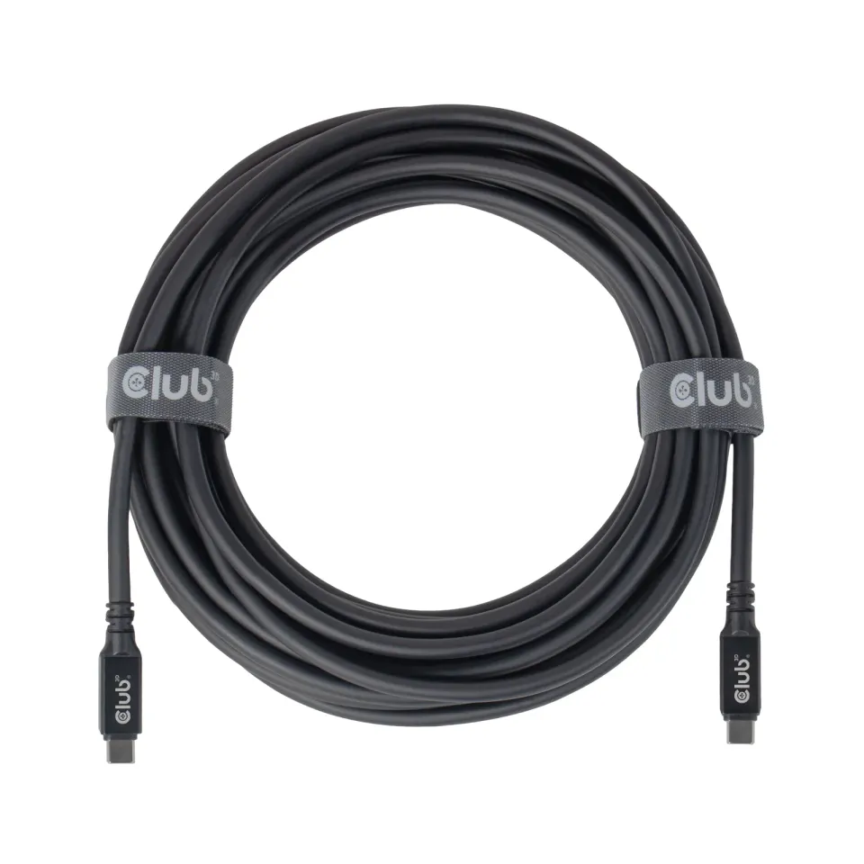 Club3D Kabel USB-C, 60W, 9m, 8k60Hz, 20Gbps, černá