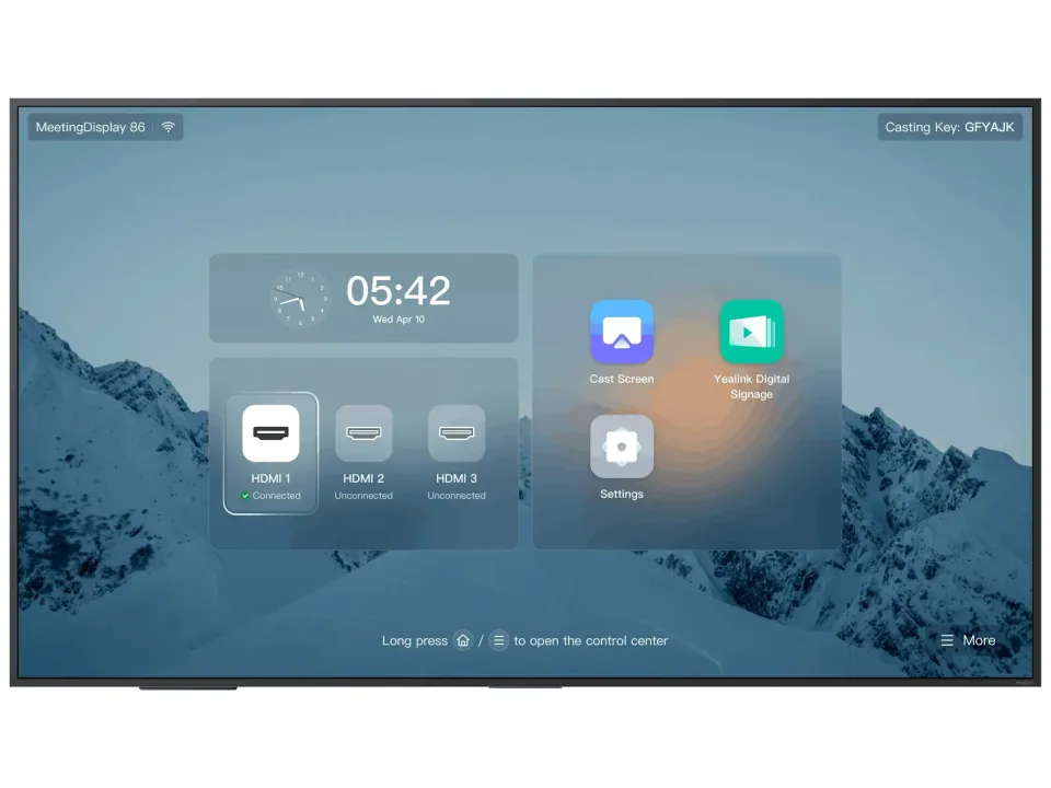 Yealink MeetingDisplay 86, Ultra HD, 4K, IPS,