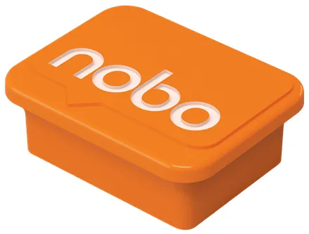 Nobo magnety 30 mm, oranžové (4)