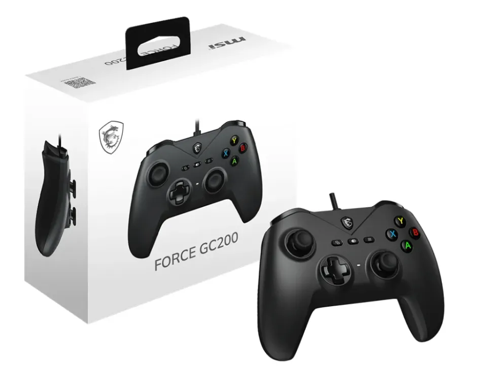 MSI gamepad FORCE GC200/ drátový/ USB/ pro PC, Android