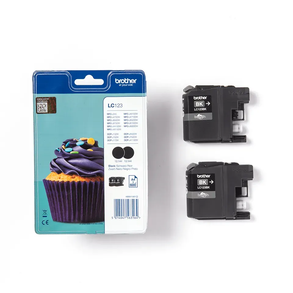 Brother LC-123BKBP2 (inkoust multipack - 2x černá)
