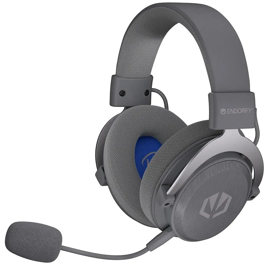 Endorfy headset VIRO Infra Wireless Alt Grey lehký / USB-C / BT / pop-up filtr / šedý